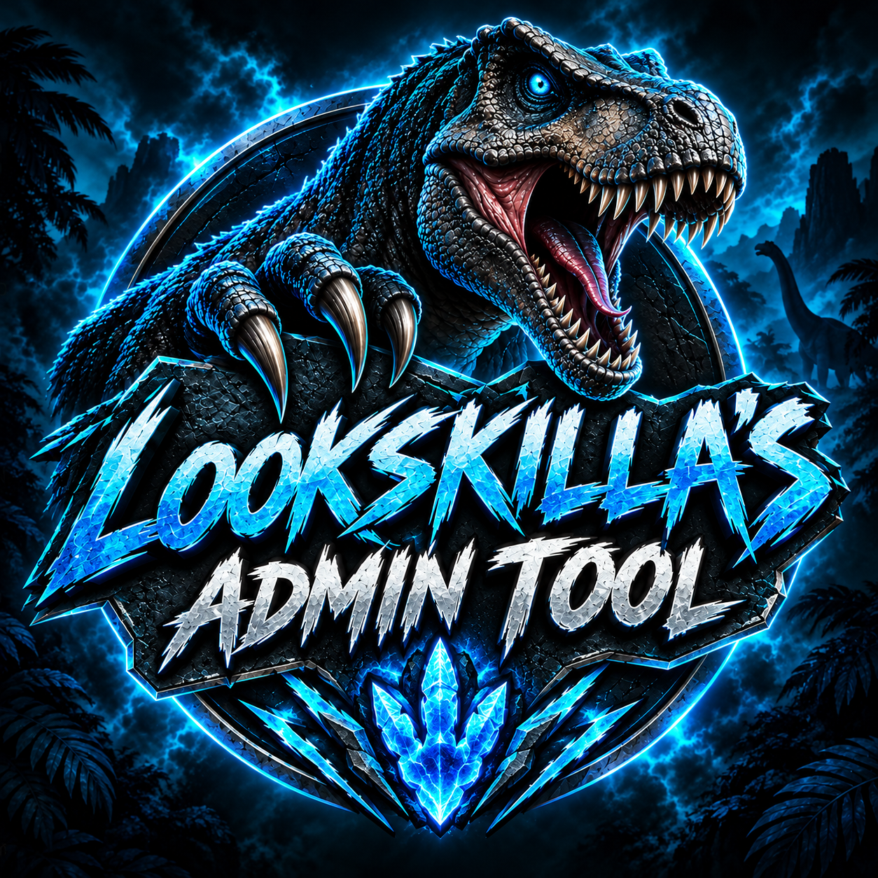 LooksKilla's Admin Tool dinosaur logo